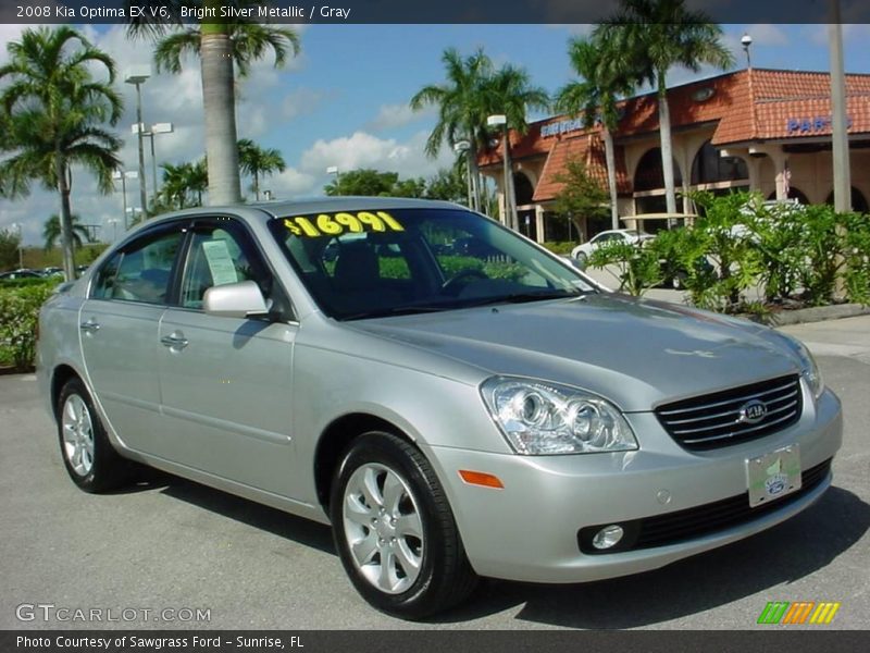Bright Silver Metallic / Gray 2008 Kia Optima EX V6
