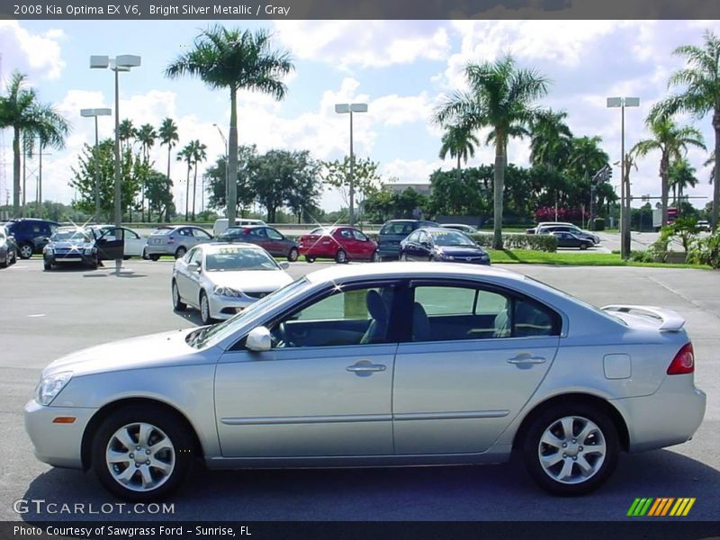 Bright Silver Metallic / Gray 2008 Kia Optima EX V6