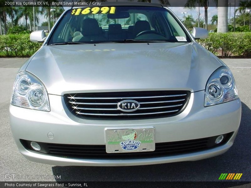 Bright Silver Metallic / Gray 2008 Kia Optima EX V6
