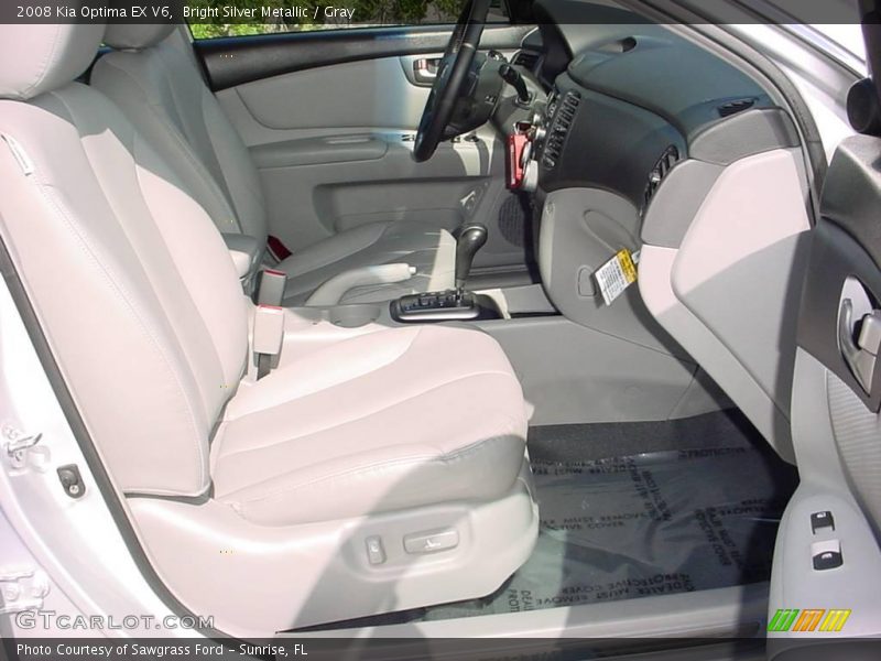 Bright Silver Metallic / Gray 2008 Kia Optima EX V6