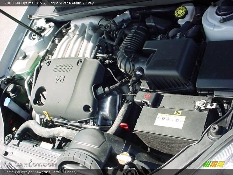 Bright Silver Metallic / Gray 2008 Kia Optima EX V6