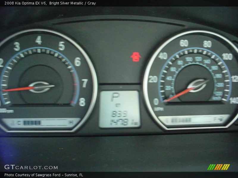 Bright Silver Metallic / Gray 2008 Kia Optima EX V6