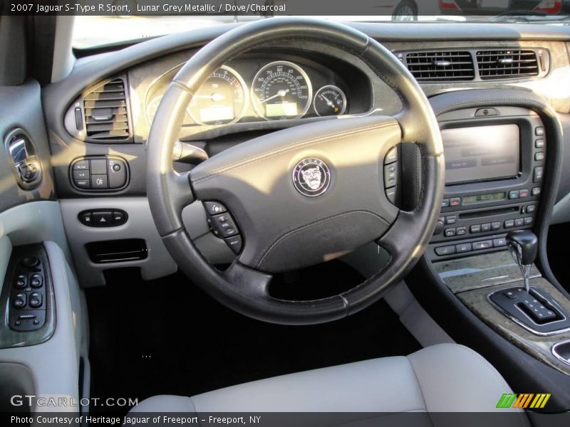 Lunar Grey Metallic / Dove/Charcoal 2007 Jaguar S-Type R Sport