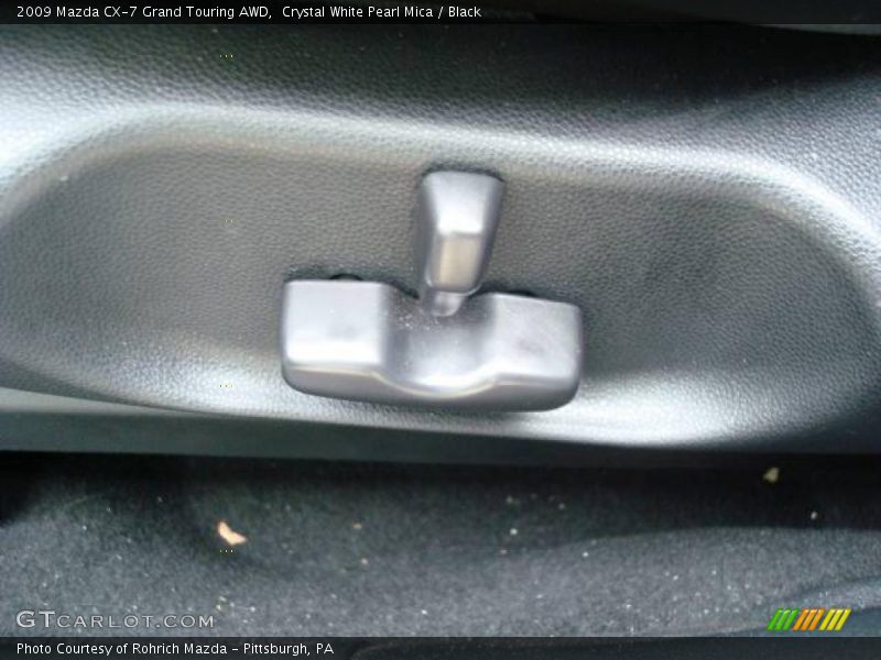 Crystal White Pearl Mica / Black 2009 Mazda CX-7 Grand Touring AWD