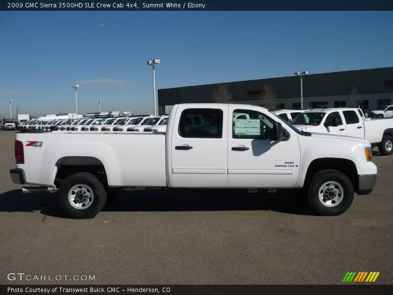 Summit White / Ebony 2009 GMC Sierra 3500HD SLE Crew Cab 4x4