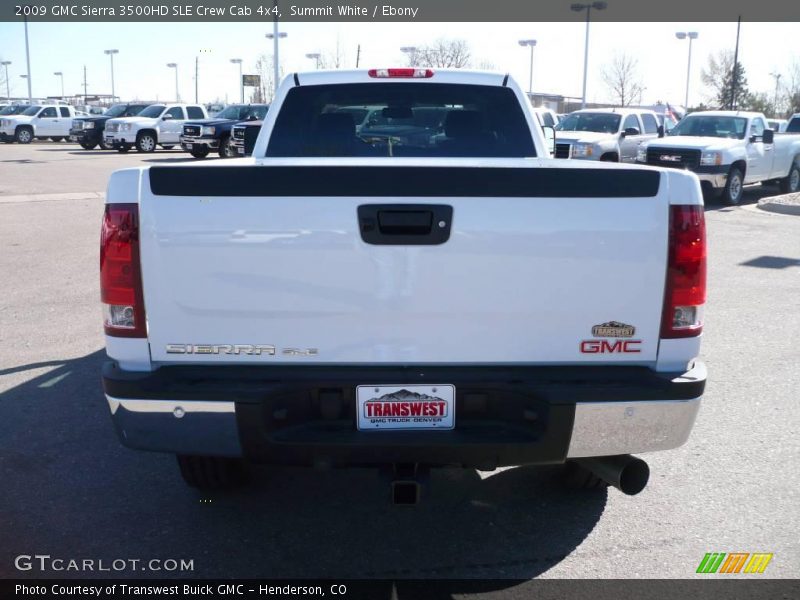 Summit White / Ebony 2009 GMC Sierra 3500HD SLE Crew Cab 4x4