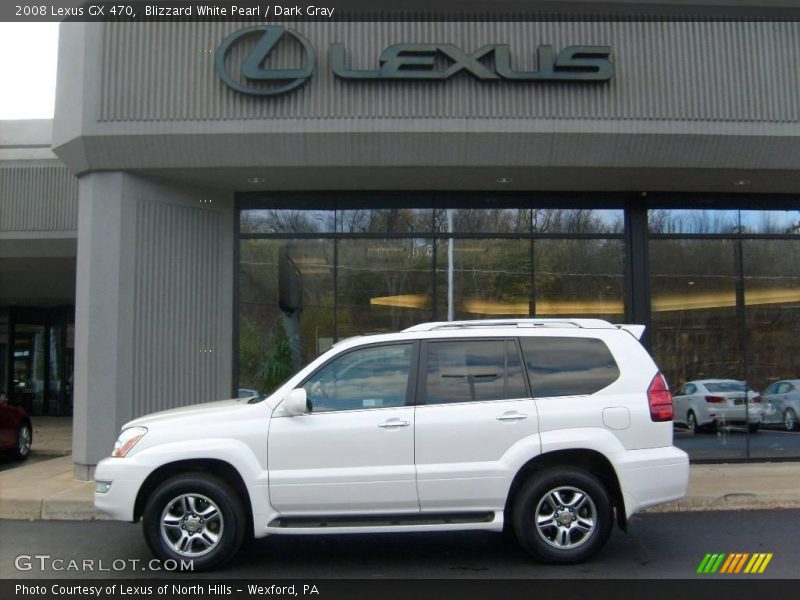 Blizzard White Pearl / Dark Gray 2008 Lexus GX 470