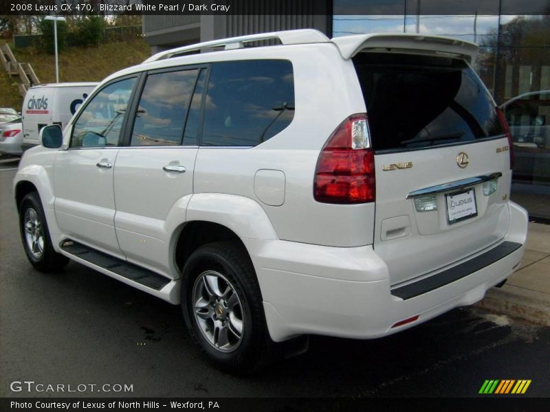 Blizzard White Pearl / Dark Gray 2008 Lexus GX 470