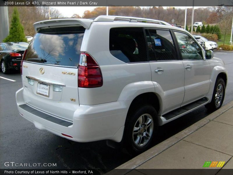 Blizzard White Pearl / Dark Gray 2008 Lexus GX 470