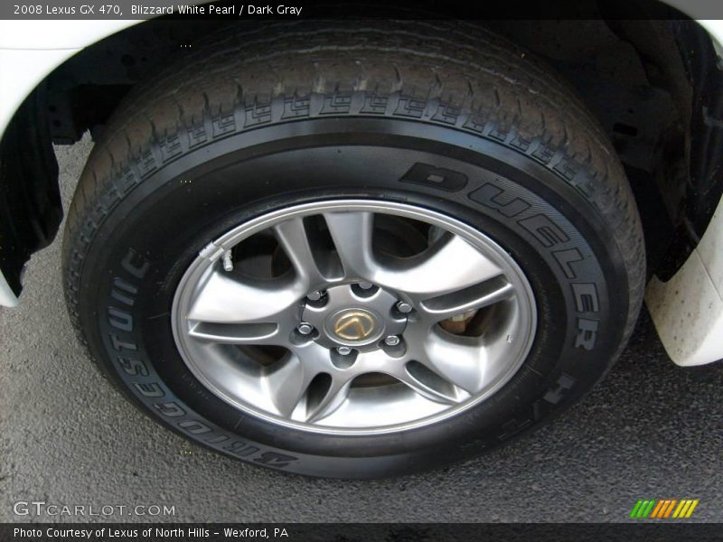Blizzard White Pearl / Dark Gray 2008 Lexus GX 470