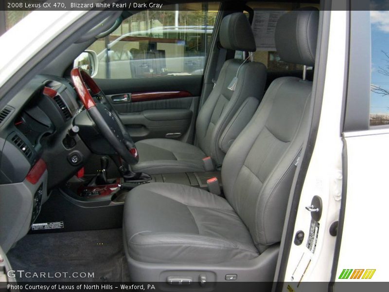 Blizzard White Pearl / Dark Gray 2008 Lexus GX 470