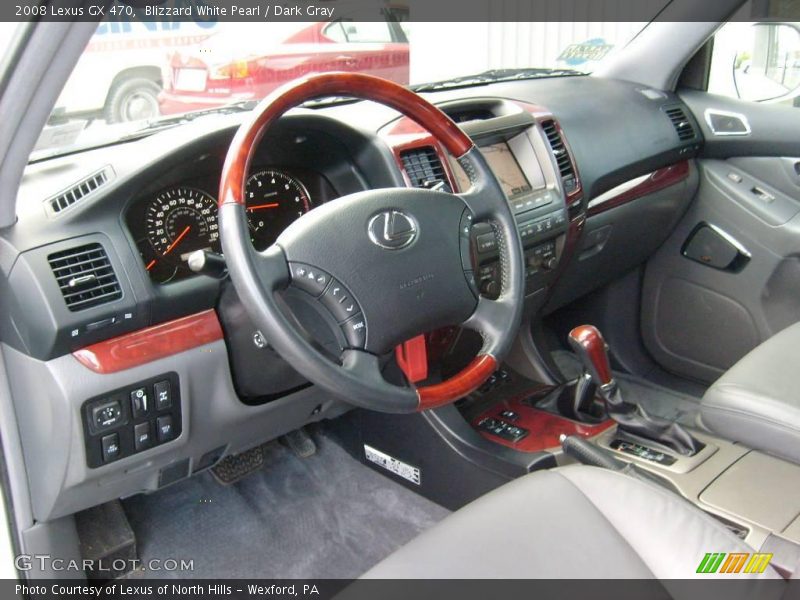 Blizzard White Pearl / Dark Gray 2008 Lexus GX 470