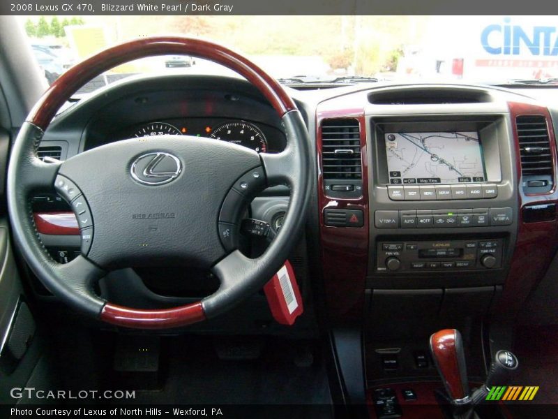 Blizzard White Pearl / Dark Gray 2008 Lexus GX 470