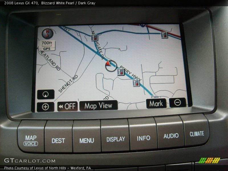 Blizzard White Pearl / Dark Gray 2008 Lexus GX 470