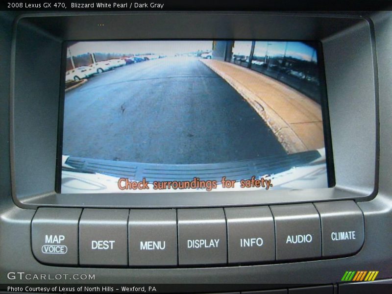 Blizzard White Pearl / Dark Gray 2008 Lexus GX 470