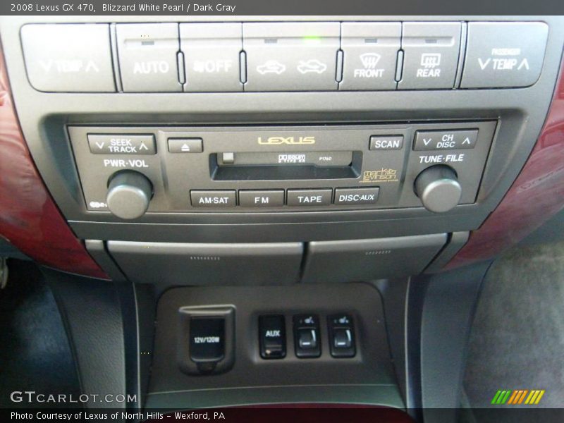 Blizzard White Pearl / Dark Gray 2008 Lexus GX 470