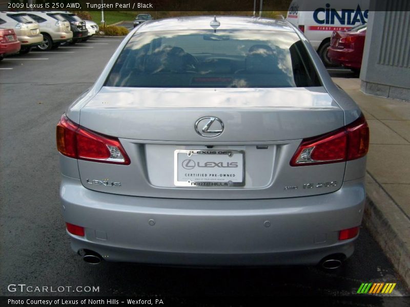 Tungsten Pearl / Black 2009 Lexus IS 250 AWD