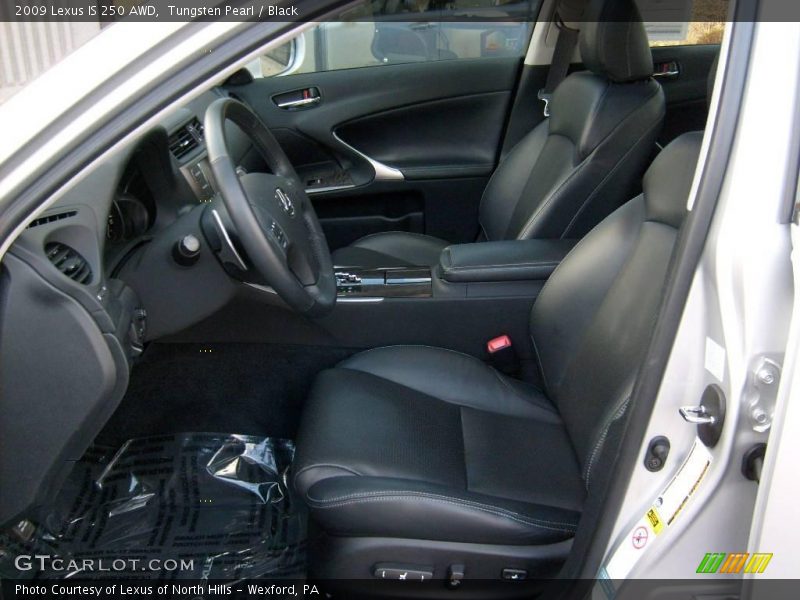 Tungsten Pearl / Black 2009 Lexus IS 250 AWD