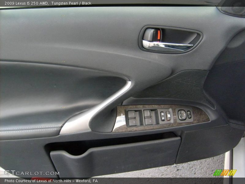 Tungsten Pearl / Black 2009 Lexus IS 250 AWD
