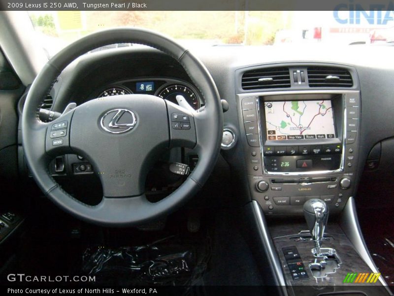 Tungsten Pearl / Black 2009 Lexus IS 250 AWD