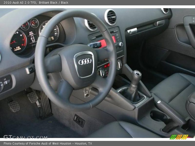 Brilliant Black / Black 2010 Audi A3 2.0 TFSI