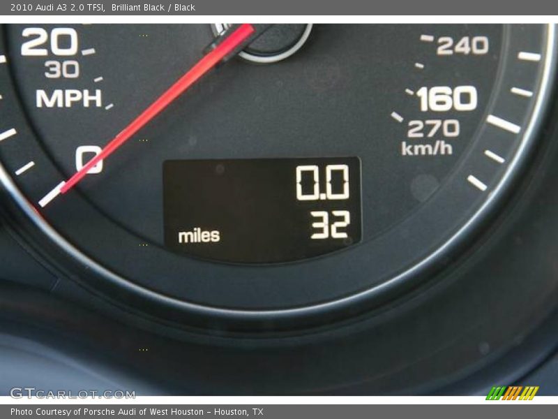Brilliant Black / Black 2010 Audi A3 2.0 TFSI