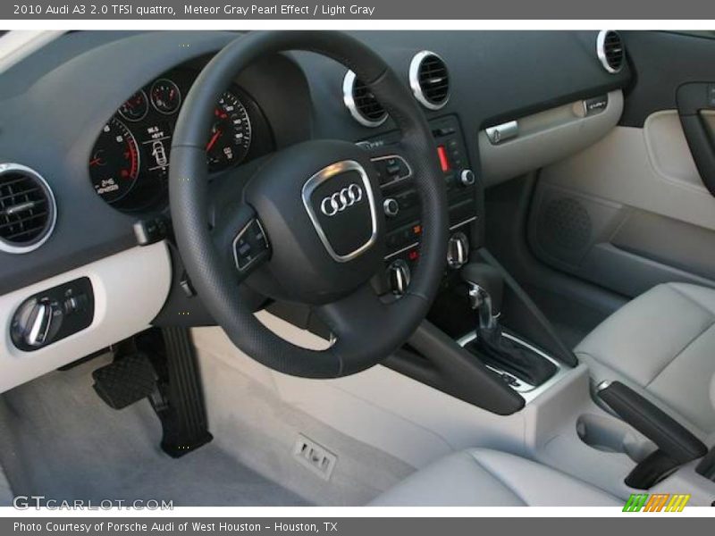 Meteor Gray Pearl Effect / Light Gray 2010 Audi A3 2.0 TFSI quattro