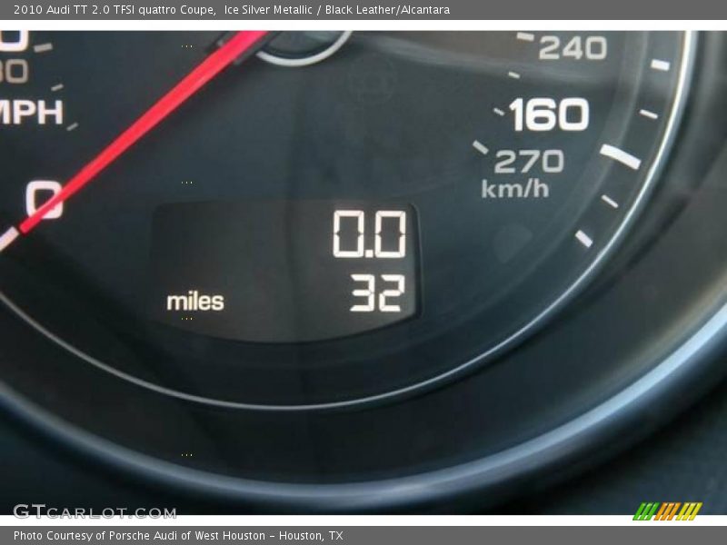 Ice Silver Metallic / Black Leather/Alcantara 2010 Audi TT 2.0 TFSI quattro Coupe