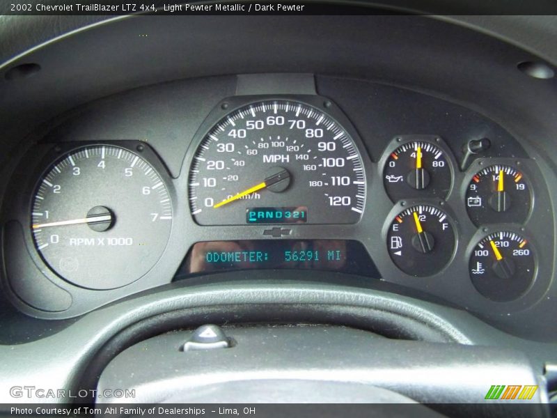 Light Pewter Metallic / Dark Pewter 2002 Chevrolet TrailBlazer LTZ 4x4