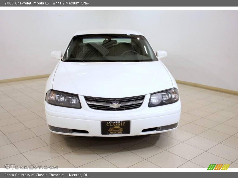 White / Medium Gray 2005 Chevrolet Impala LS