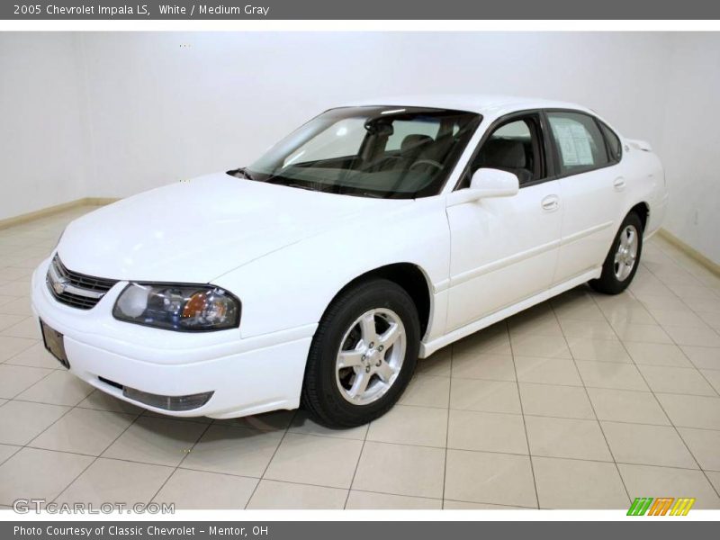 White / Medium Gray 2005 Chevrolet Impala LS