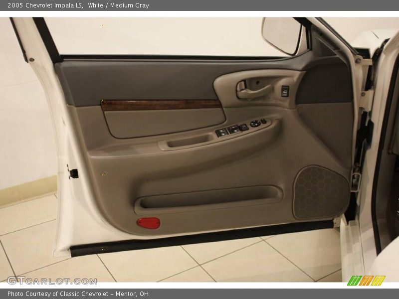 White / Medium Gray 2005 Chevrolet Impala LS