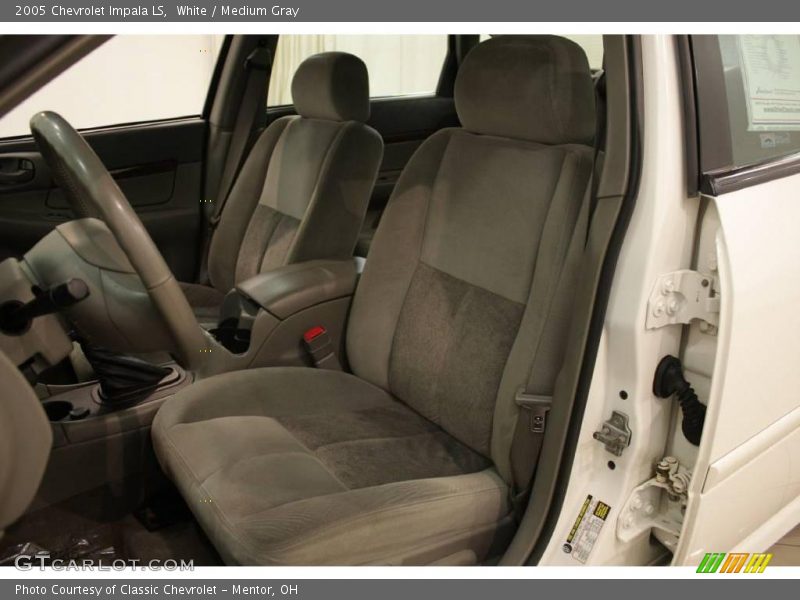 White / Medium Gray 2005 Chevrolet Impala LS