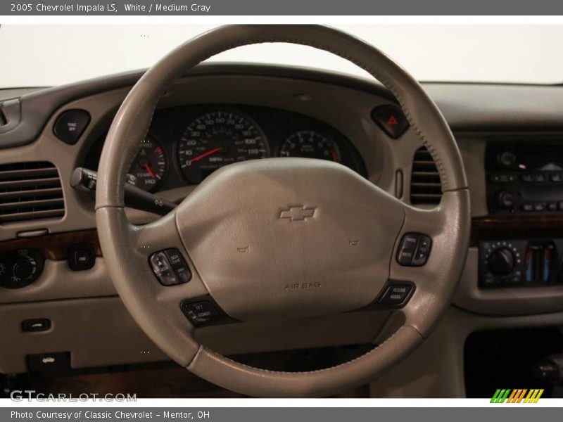 White / Medium Gray 2005 Chevrolet Impala LS