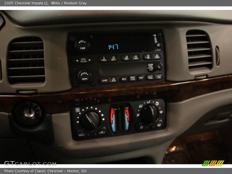 White / Medium Gray 2005 Chevrolet Impala LS