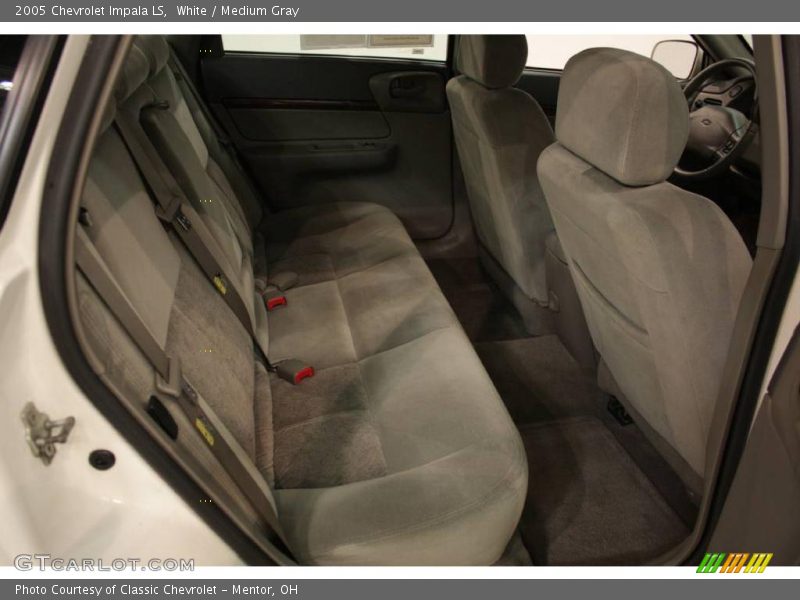 White / Medium Gray 2005 Chevrolet Impala LS