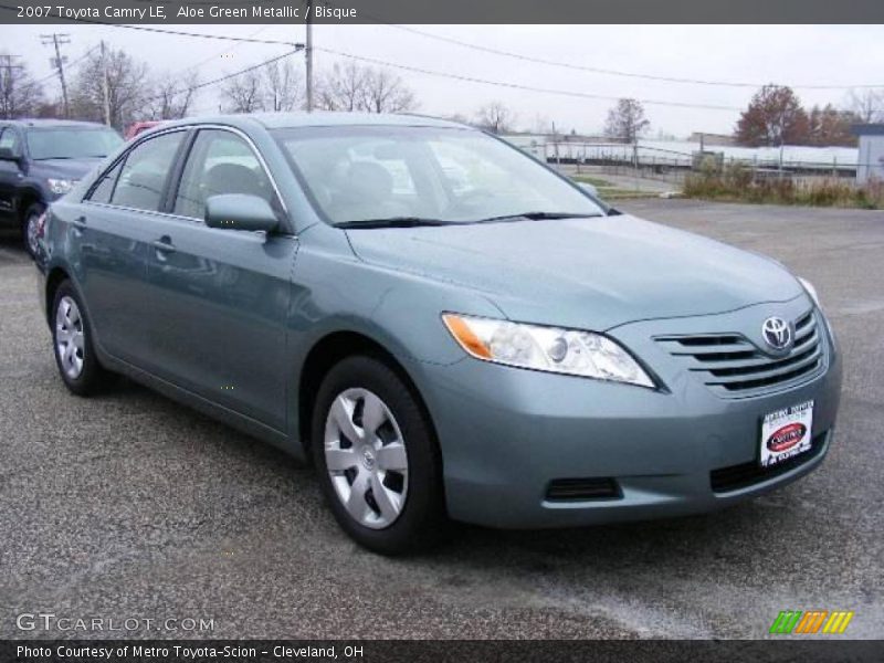 Aloe Green Metallic / Bisque 2007 Toyota Camry LE