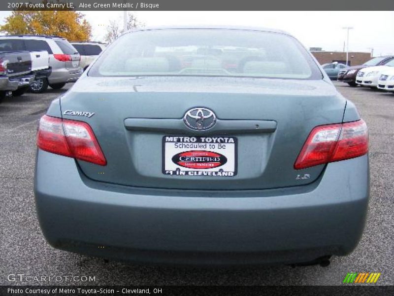 Aloe Green Metallic / Bisque 2007 Toyota Camry LE