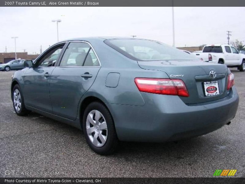 Aloe Green Metallic / Bisque 2007 Toyota Camry LE