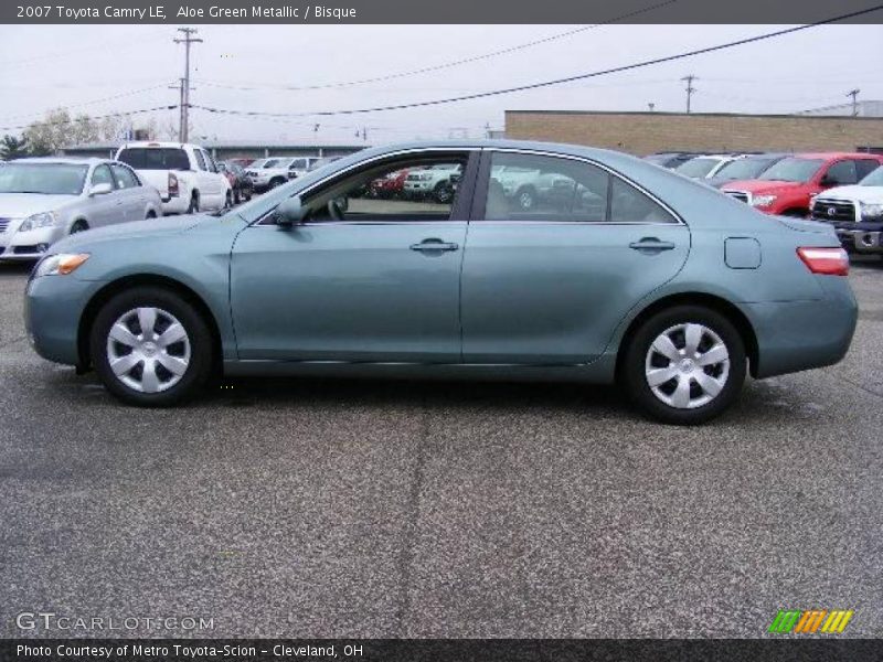 Aloe Green Metallic / Bisque 2007 Toyota Camry LE