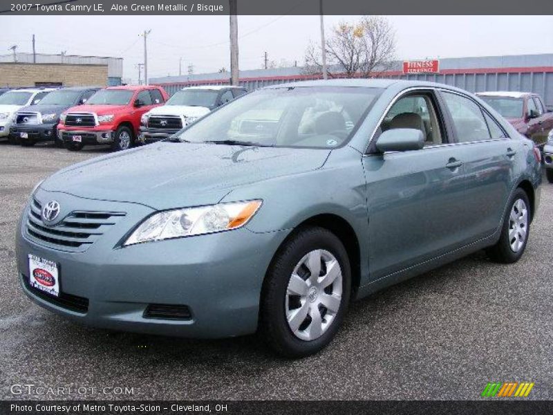 Aloe Green Metallic / Bisque 2007 Toyota Camry LE