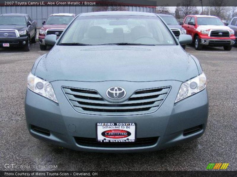 Aloe Green Metallic / Bisque 2007 Toyota Camry LE