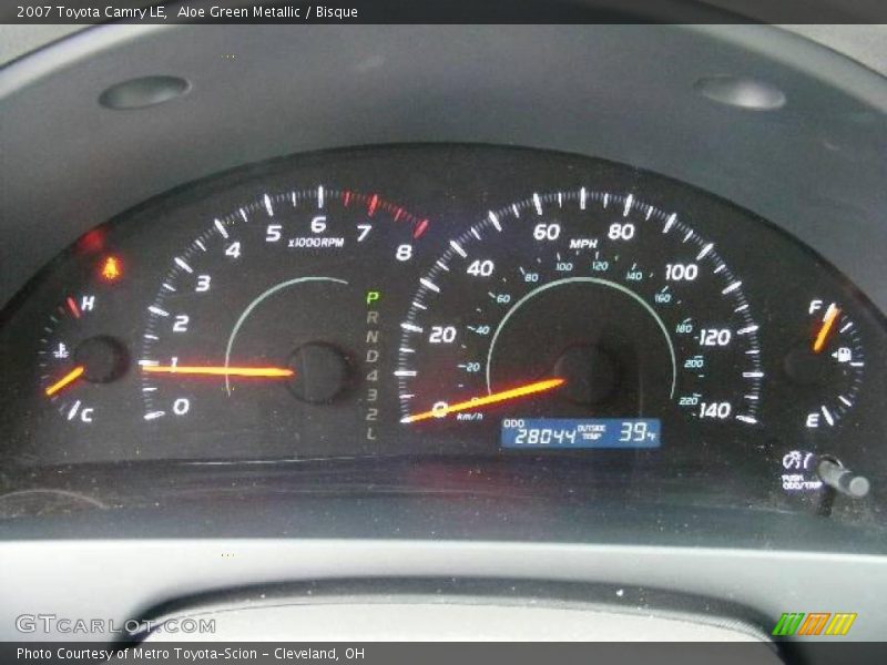 Aloe Green Metallic / Bisque 2007 Toyota Camry LE