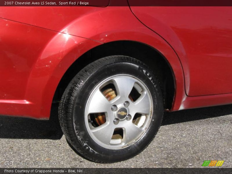 Sport Red / Beige 2007 Chevrolet Aveo LS Sedan