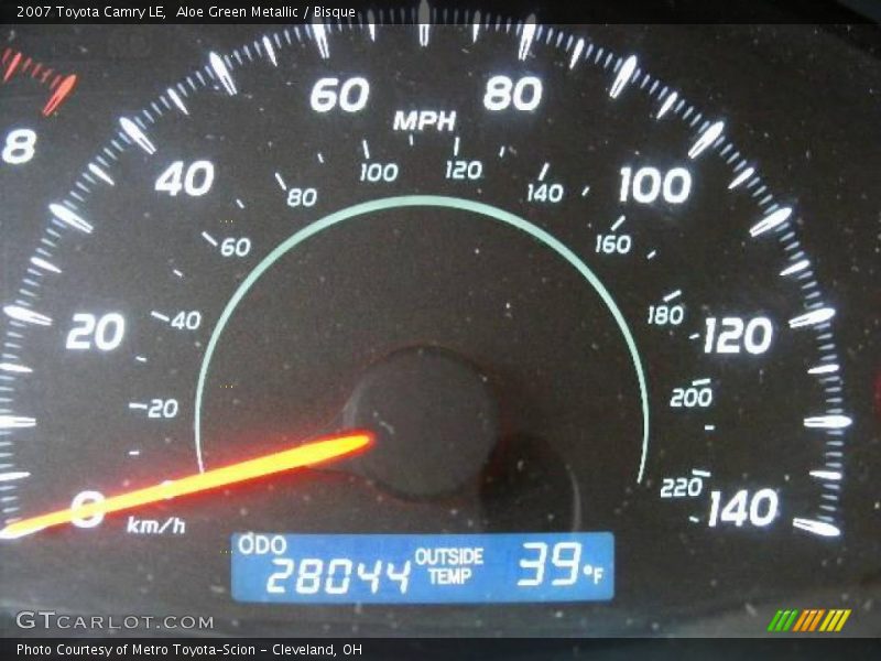 Aloe Green Metallic / Bisque 2007 Toyota Camry LE