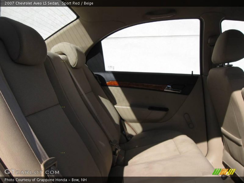 Sport Red / Beige 2007 Chevrolet Aveo LS Sedan
