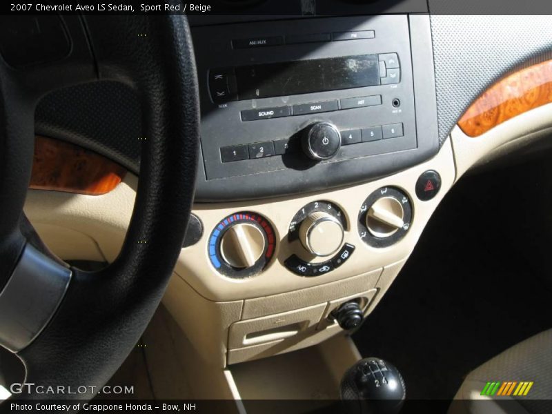 Sport Red / Beige 2007 Chevrolet Aveo LS Sedan