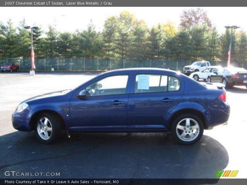 Laser Blue Metallic / Gray 2007 Chevrolet Cobalt LT Sedan