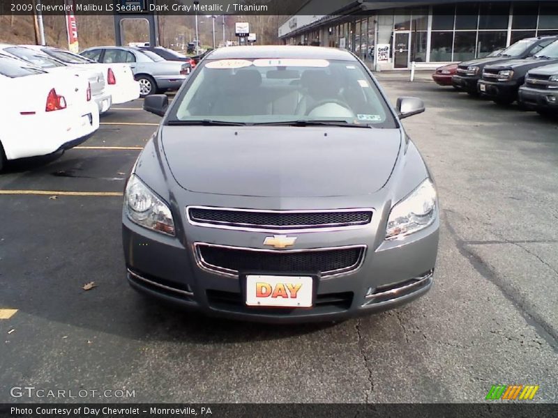 Dark Gray Metallic / Titanium 2009 Chevrolet Malibu LS Sedan