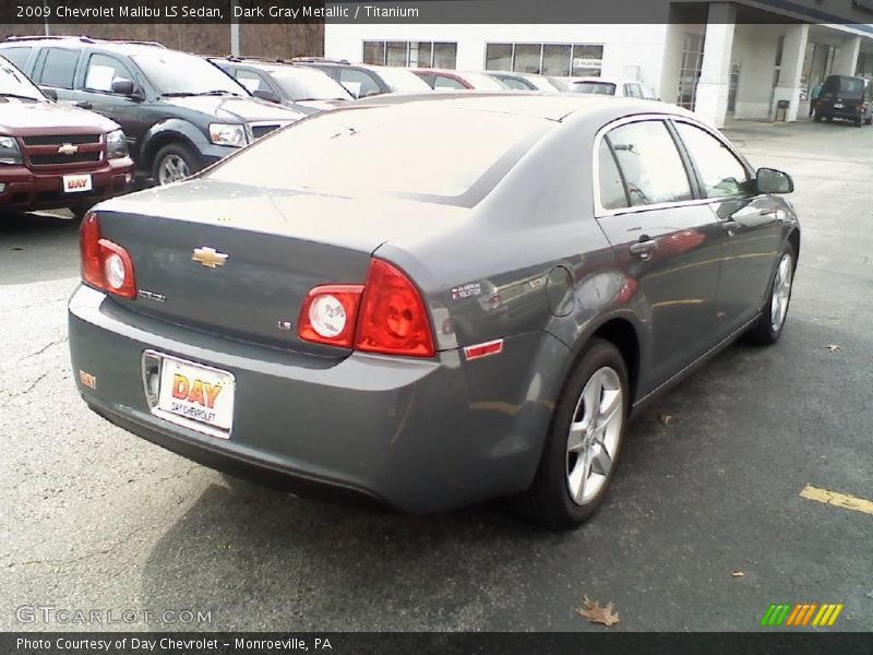 Dark Gray Metallic / Titanium 2009 Chevrolet Malibu LS Sedan